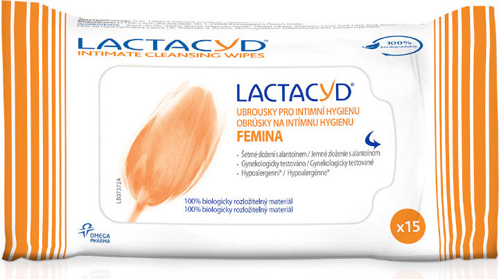 Lactacyd ubrousky Femina 15ks