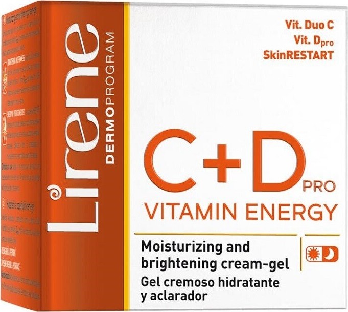 Lirene C+D Vitamin Energy Hydratační a rozjasňující gel-krém 50 ml