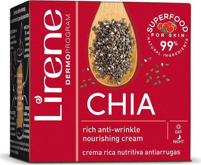 Lirene SUPERFOOD vyživ.krém den/noc s chia 50ml