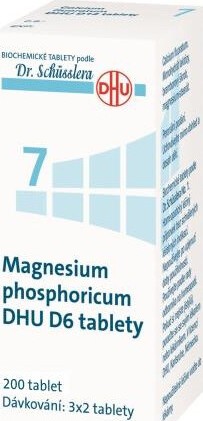 MAGNESIUM PHOSPHORICUM DHU D6(D12) neobalené tablety 200