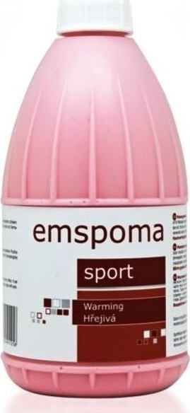 Masážní emulze Emspoma hřejivá O 500 ml (růžová)