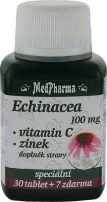 MedPharma Echinacea 100mg + Vitamín C + Zinek 37 tablet