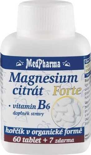 MedPharma Magnesium citrát Forte B6 tbl.67