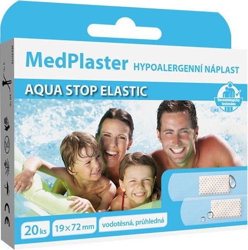 MedPlaster Náplast AQUA stop elastic 19x72mm 20ks