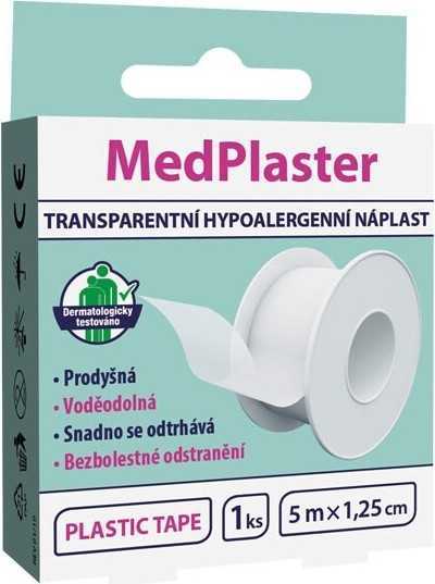 MedPlaster Náplast transparentní cívková 5mx1.25cm