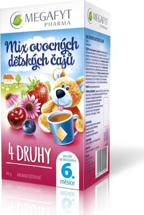 Megafyt MIX ovocných dětských čajů 20x2g