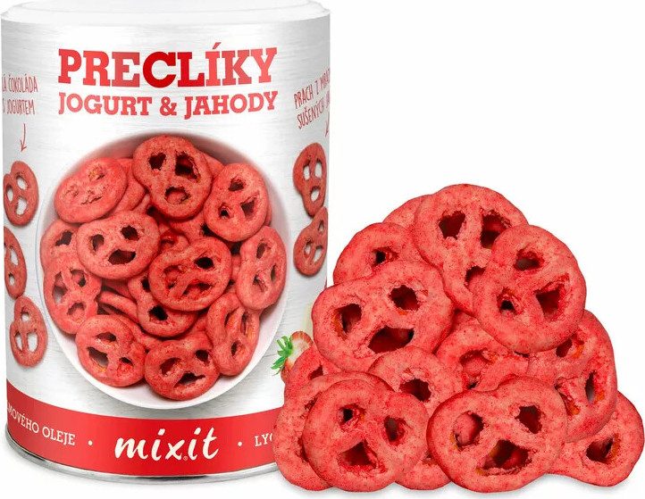 Mixit preclíky - Jogurtová čokoláda s jahodami 250g