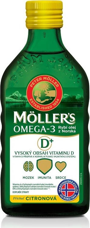 Mollers Omega 3 dospělí 50+ 250 ml