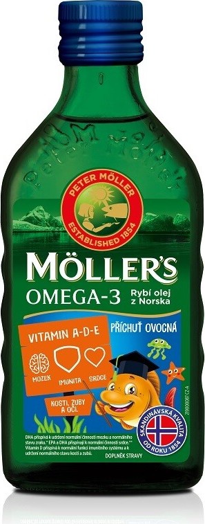 Mollers Omega 3 Ovocná příchuť 250ml