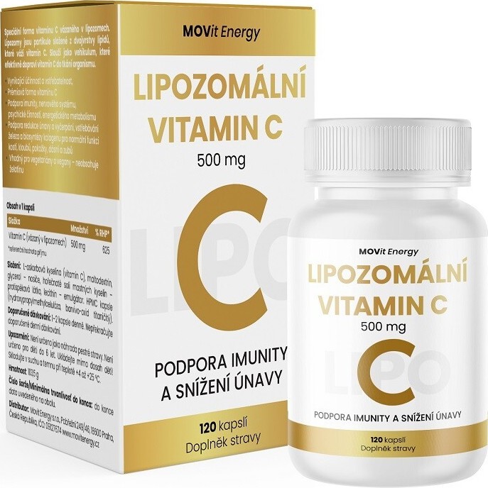 MOVit Lipozomální Vitamin C 500mg cps.120