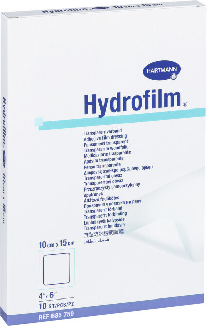 Náplast fixační HYDROFILM 10x15cm 10ks