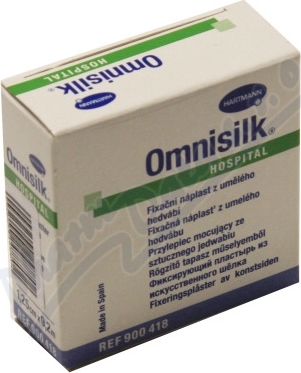 Náplast Omnisilk bílé hedvábí 1.25cmx9.2m/1ks