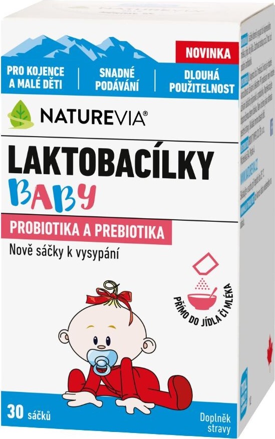 NatureVia Laktobacílky baby 30 sáčků