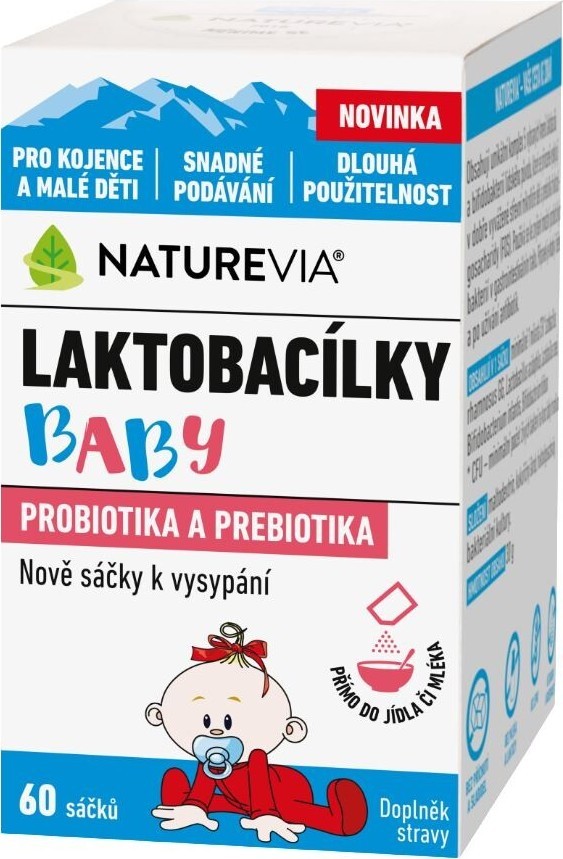 NatureVia Laktobacílky baby 60 sáčků