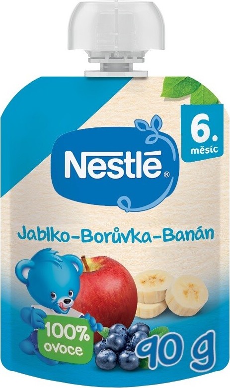 NESTLÉ kapsička ovocná Jablko/Borůvka/Banán 90g 6M