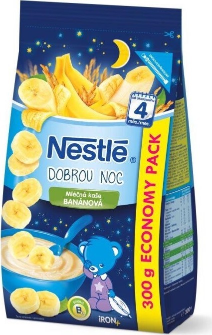 NESTLÉ Mléčná kaše DOBROU NOC banánová 300g