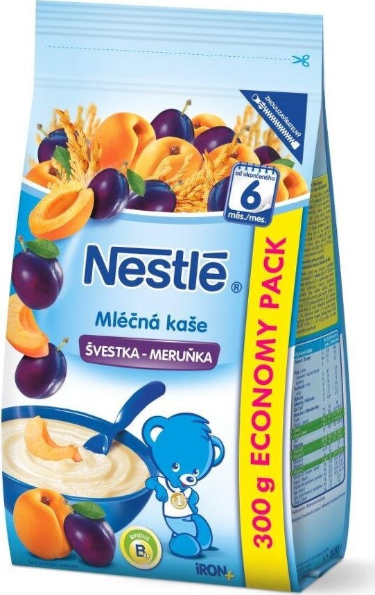 NESTLÉ Mléčná kaše švestka-meruňka 300g