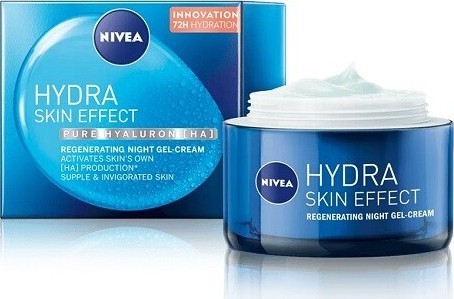 NIVEA Hydra Skin Effect Hydratační noční gel-krém 50 ml