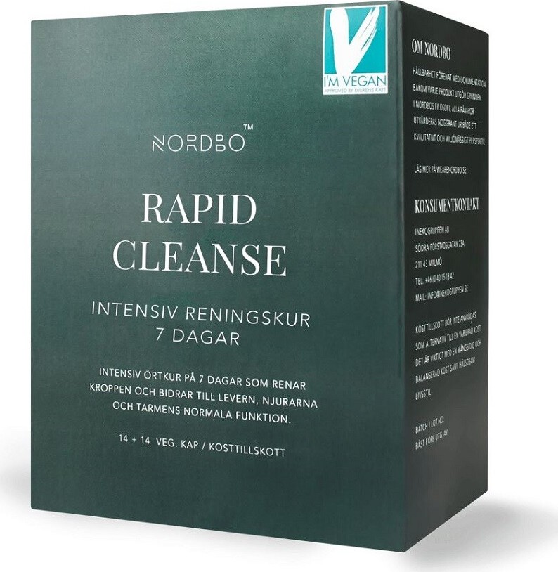 Nordbo Rapid Cleanse cps.28