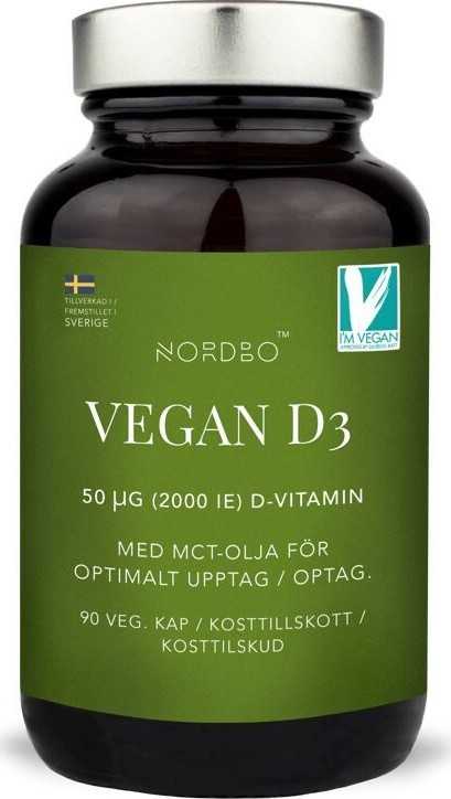 Nordbo Vegan D3 cps.90