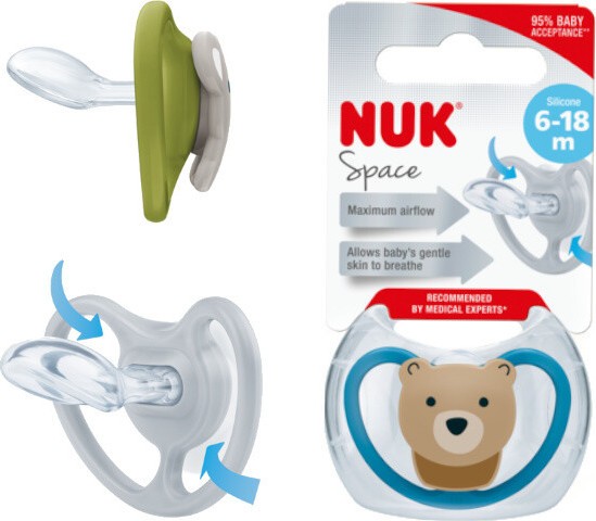 NUK Dudlík Space SI V2(6-18m) 1 ks BOX 736339