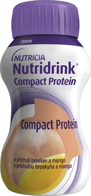 NUTRIDRINK COMPACT PROTEIN S PŘÍCHUTÍ BROSKEV A MANGO perorální roztok 4X125ML