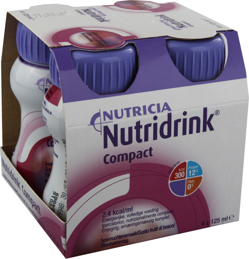 NUTRIDRINK COMPACT S PŘÍCHUTÍ LESNÍHO OVOCE perorální roztok 4X125ML