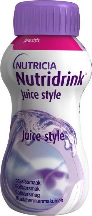 NUTRIDRINK JUICE STYLE S PŘÍCHUTÍ ČERNÉHO RYBÍZU perorální roztok 4X200ML