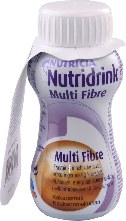 NUTRIDRINK MULTI FIBRE S PŘÍCHUTÍ ČOKOLÁDOVOU perorální roztok 1X200ML