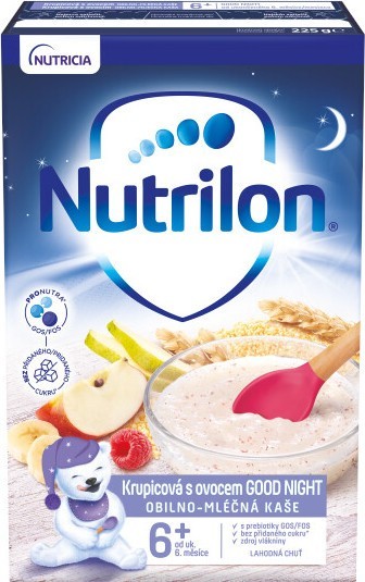 Nutrilon Krupicová kaše s ovocem GOOD NIGHT 225g