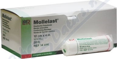 OBINADLO ELASTICKÉ FIXAČNÍ - MOLLELAST 12CMX4M