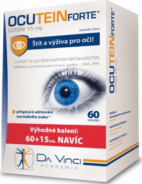 Ocutein FORTE Lutein 15mg Da Vinci Academia 60+15