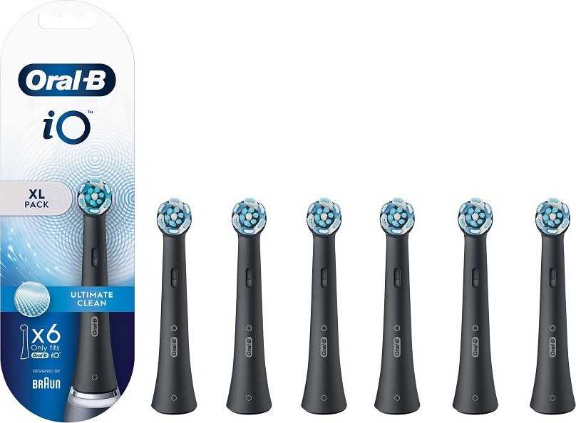 Oral-B iO Ultimate Clean náhradní hlavice (Black) 6 ks