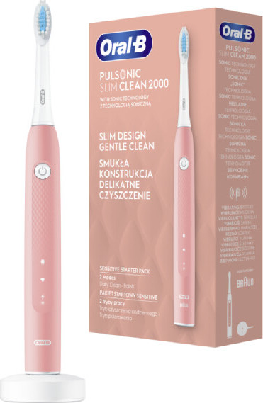 Oral-B Pulsonic Slim Clean 2000 Pink sonický zubní kartáček