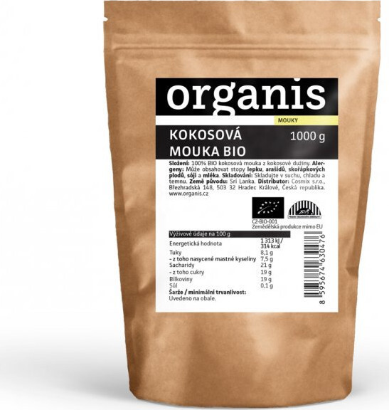 Organis Kokosová mouka BIO 1000g