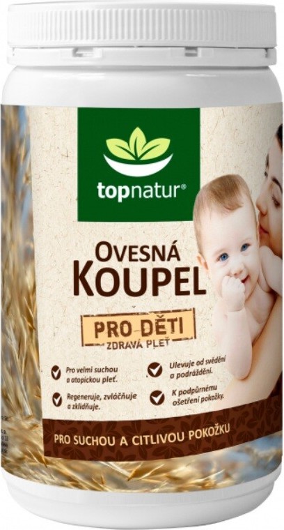 Ovesná koupel pro děti dóza 350g TOPNATUR