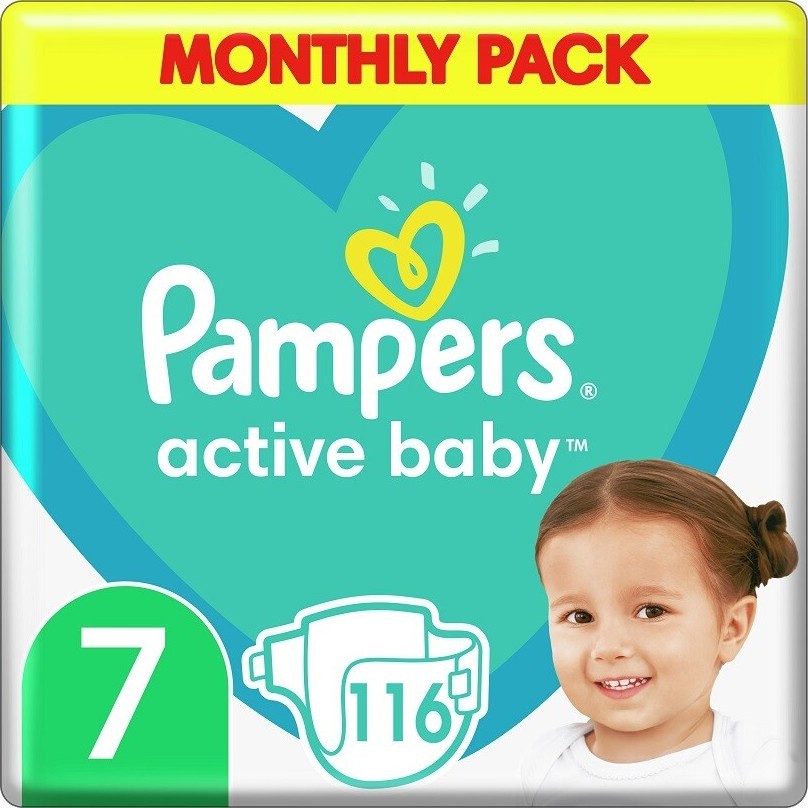 Pampers Active Baby Pleny Monthy Box S7 15+ kg 116ks