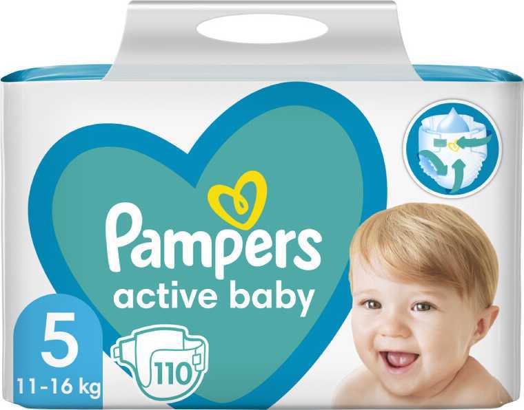 Pampers Active Baby velikost 5 11-16kg Mega Box 110 ks