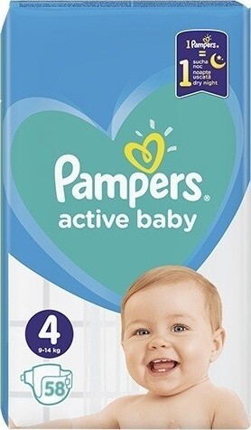 PAMPERS Active Baby VPP 4 Maxi 58ks