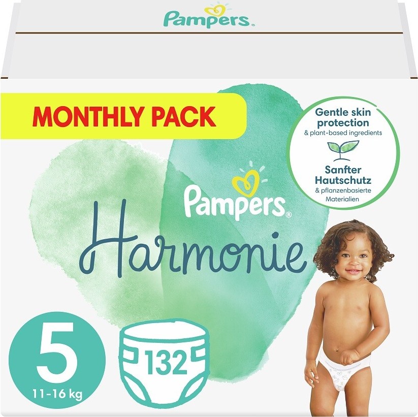 Pampers Harmonie 5 Plenky 11-16 kg 132 ks