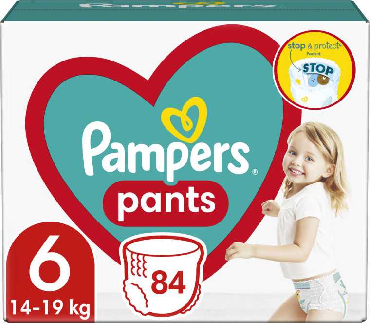 Pampers Pants Kalhotkové plenky velikost 6 Extra Large 14-19kg Mega Box 84 ks