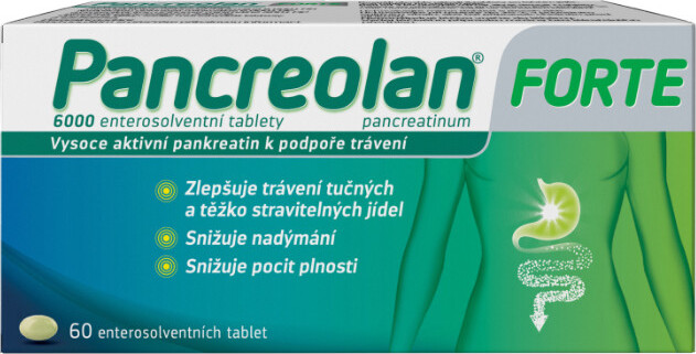 PANCREOLAN FORTE 6000U enterosolventní tableta 30