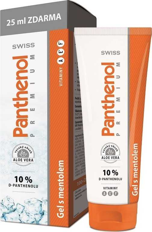 Panthenol 10%Swiss PREMIUM gel s mentolem 100+25ml