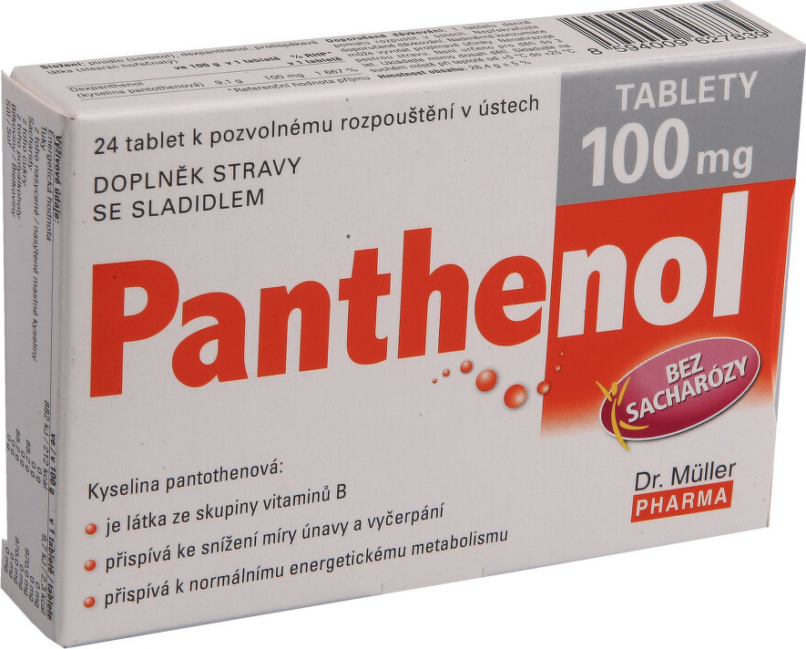 Panthenol tablety 100mg tbl.24 Dr.Müller