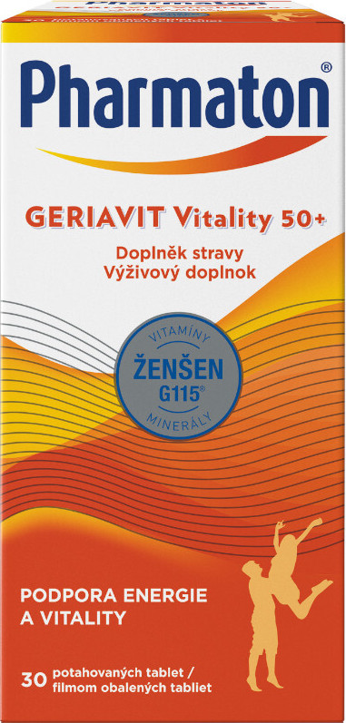 Pharmaton Geriavit Vitality 50+ 30 tablet