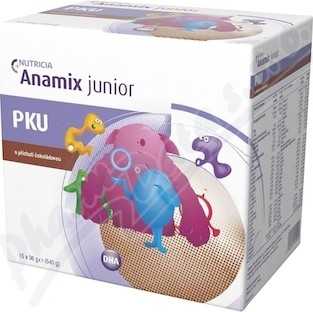 PKU ANAMIX JUNIOR S PŘÍCHUTÍ ČOKOLÁDOVOU perorální prášek 15X36G