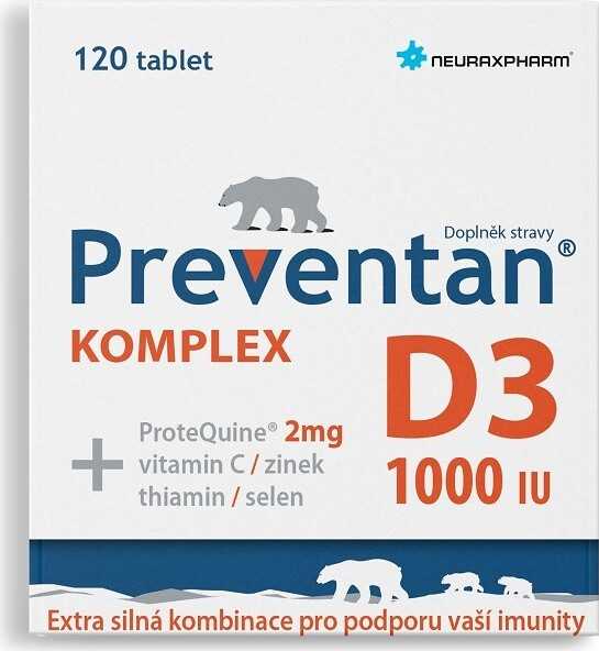 Preventan Komplex D3 1000IU 120 tablet