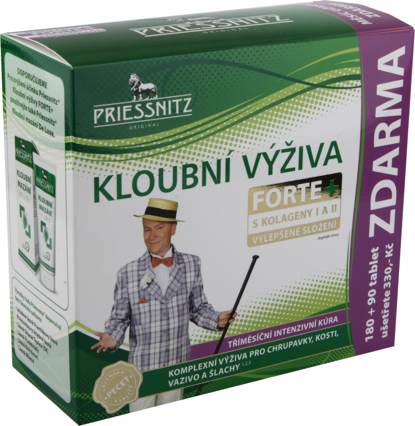 Priessnitz Kloubní výž.Forte Glukos.+Kolag. 180+90