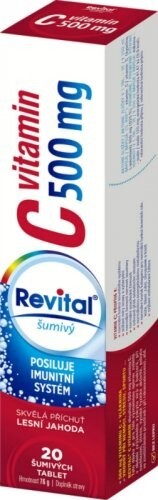 Revital C vitamin 500mg lesní jahoda tbl.eff.20