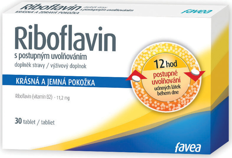 Favea Riboflavin s postupným uvolňováním tbl.30